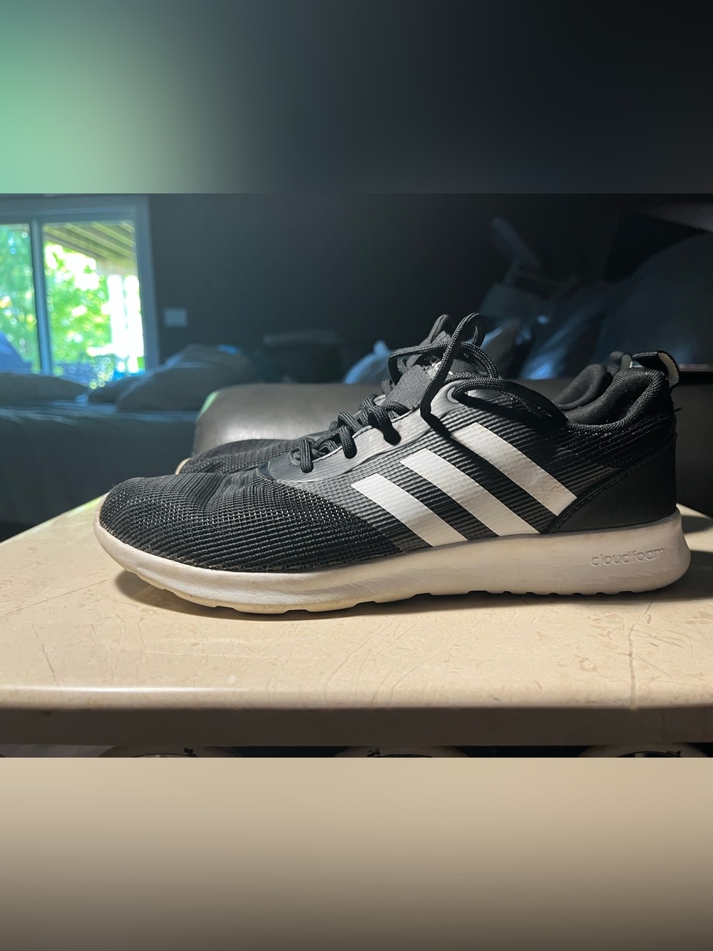 adidas Women's Black and White Athletic Running Shoes